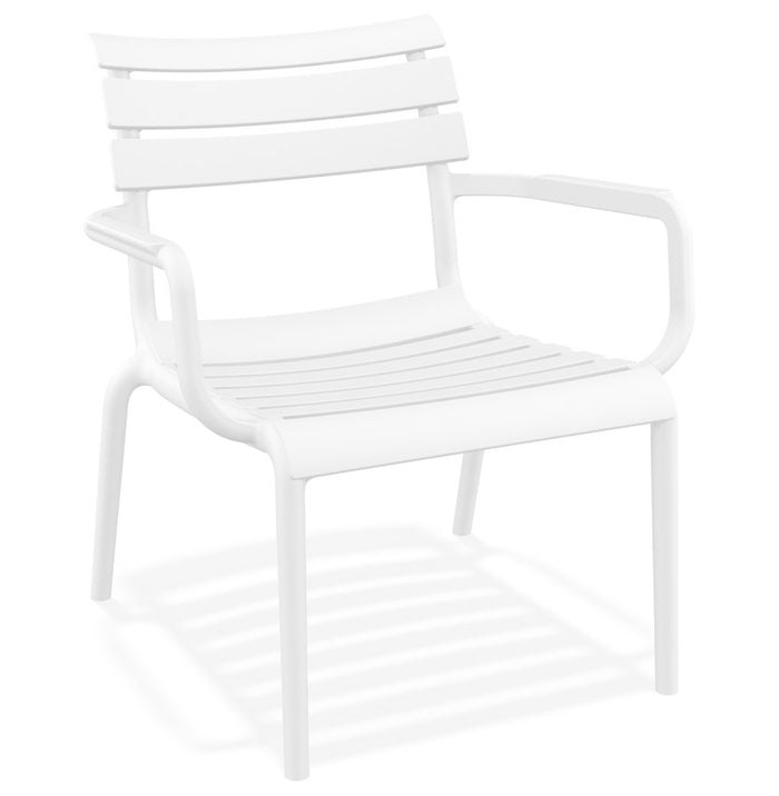 ALTEREGO AROMA Tuinstoel met armleuningen - Wit