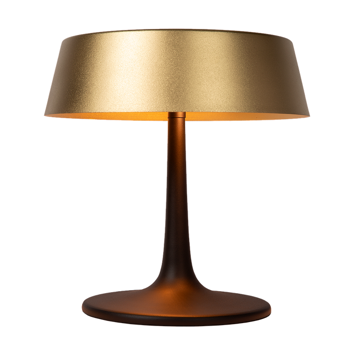Atmooz - Tafellamp Matcha - Goud & Zwart - Ø 28 cm - Metaal - Dimbaar