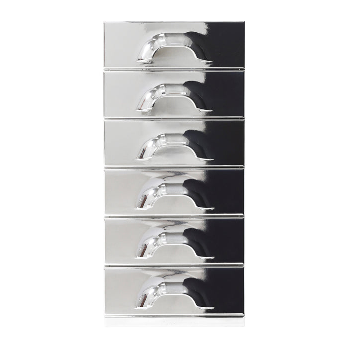 HKliving Chest Ladekast - 6 Lades - Chrome