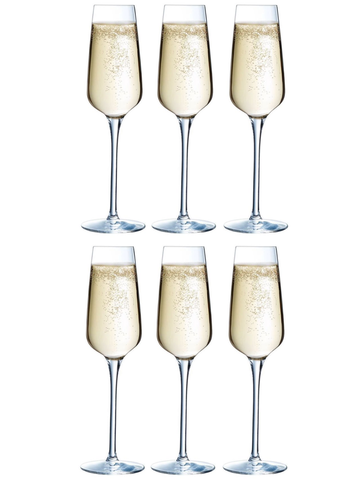 Chef & Sommelier Champagneglazen Sublym Flute - 210 ml - 6 stuks