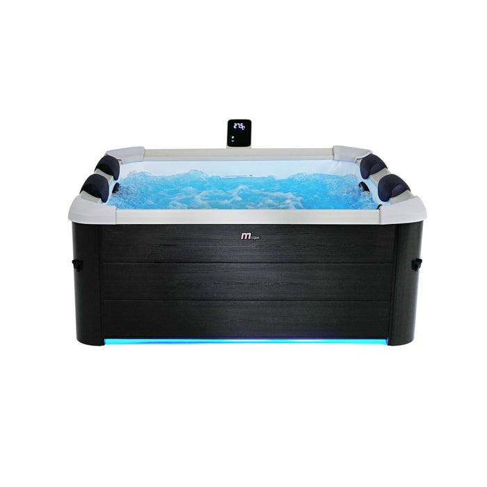 sweeek - 6-persoons 180cm vaste hydro-massage spa, inclusief 4 kussens