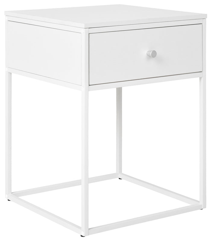 House Nordic Vita Witte Bijzettafel met Lade