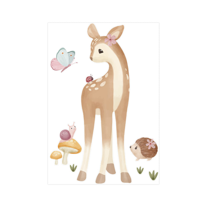 Little Dutch Fairy Garden Muurstickers - 55x80cm - Dieren