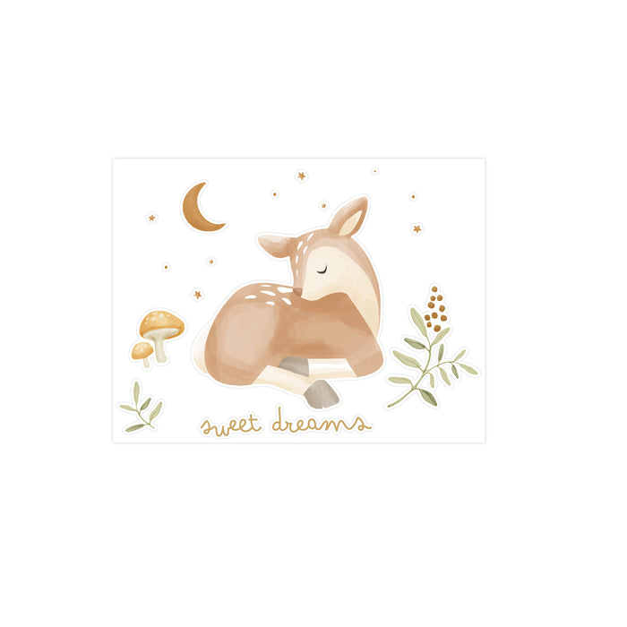 Little Dutch Fairy Garden Muurstickers - 30,6x40cm - Hert