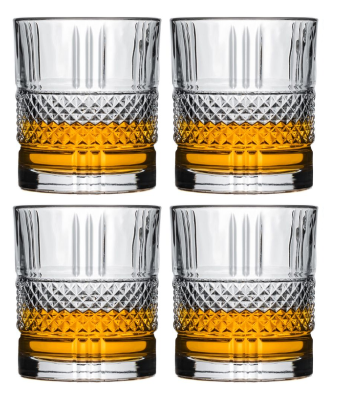Cookinglife Whiskey Glazen | Cocktailglazen | Waterglazen Monea - 230 ml - 4 stuks