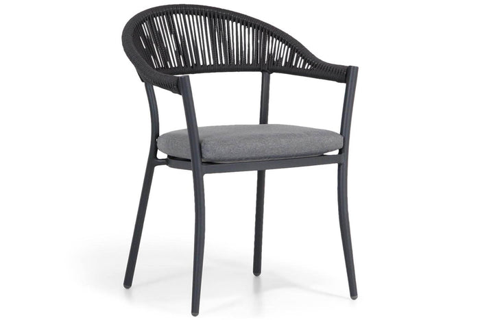 Santika Furniture Santika Vivian Dining Tuinstoel Rope Grijs