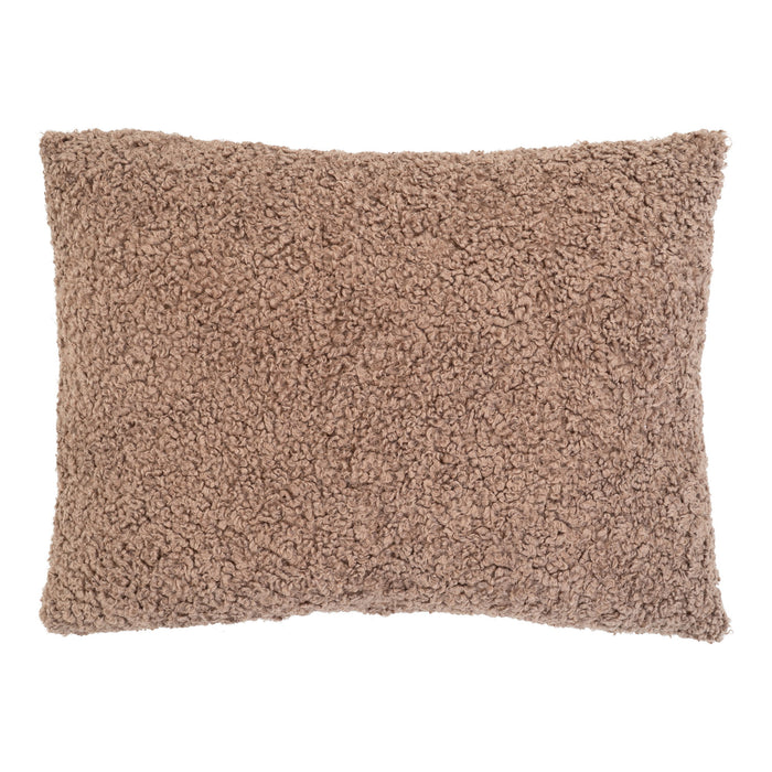 Tavira Cushion - Cushion, brown bouclé 45x60 cm