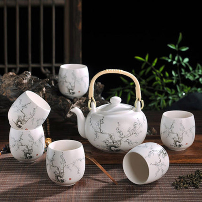 Fine Asianliving Chinese Theeservies Set|7 Porselein