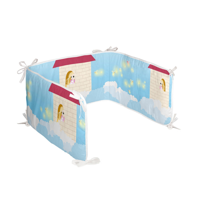 Long braid Wiegwieg 210x40 cm Mr Fox, Veelkleurig, 100% katoen, de kwaliteit van 150 hilos