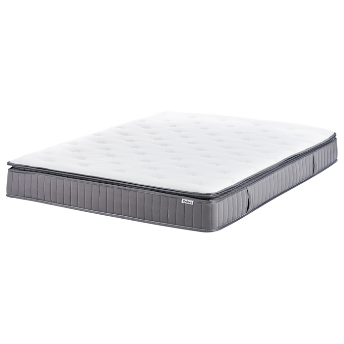 Beliani-PLEASANT-Pocketveringmatras medium-Wit-180x200 cm-Traagschuim