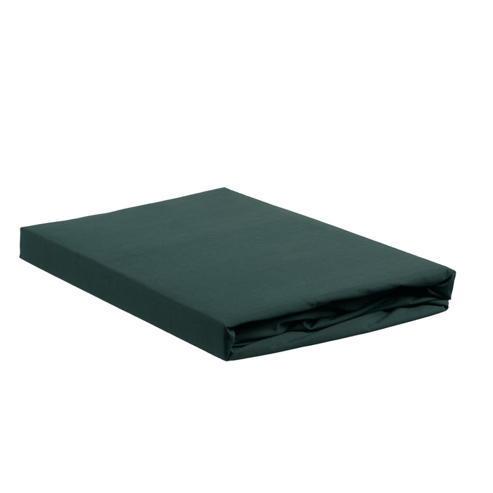 Ambiante Katoen - Topper Hoeslaken - 180x200 - Donker Groen