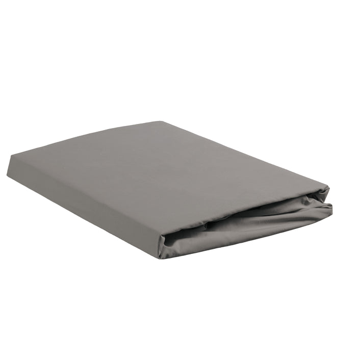 Ambiante Katoen - Topper Hoeslaken - 180x220 - Grijs