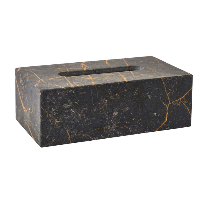 Porto Tissuehouder Black | Zwart | Grijs | Natuursteen