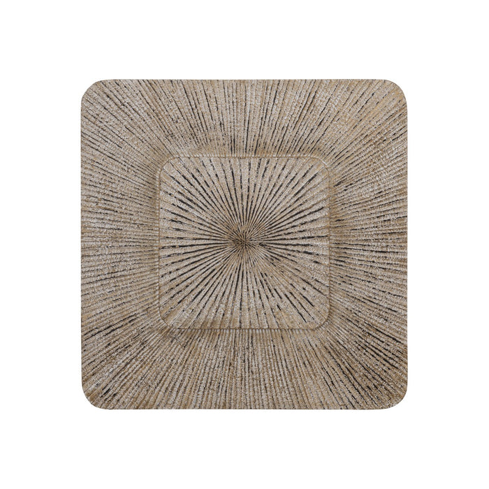 PTMD Dishita Cream Square Mdf Wall Panel Ribbed Large