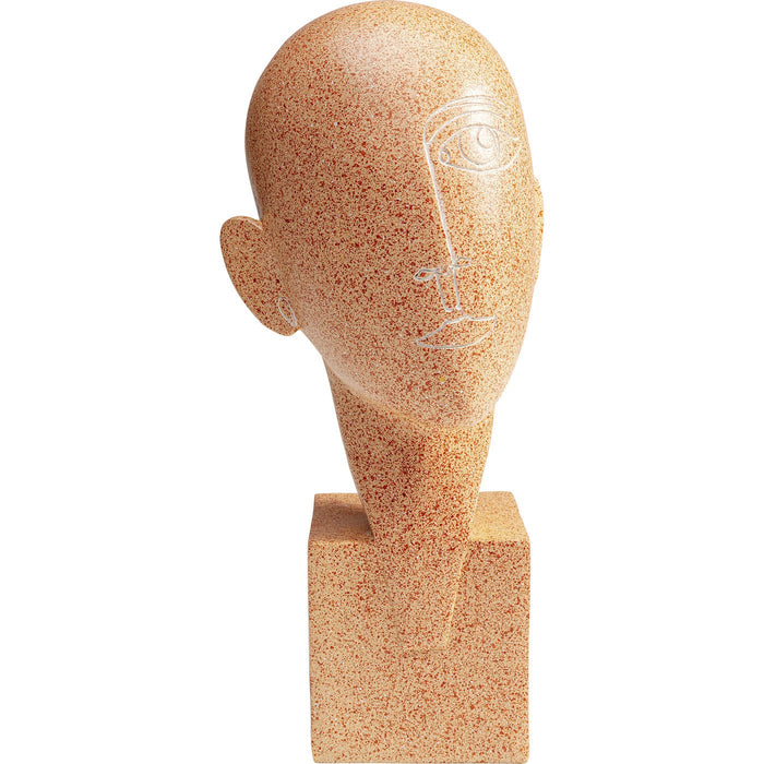 Kare Design Half woonaccessoires gezicht oranje