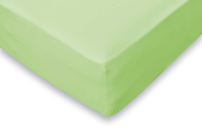 Eleganzzz Hoeslaken Jersey Katoen Stretch 35cm Hoge Hoek - lime