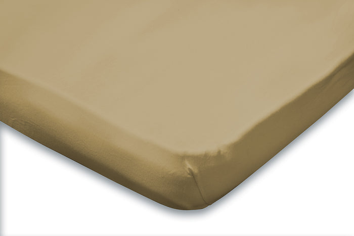 Eleganzzz Topper Hoeslaken Jersey Katoen Stretch - zand