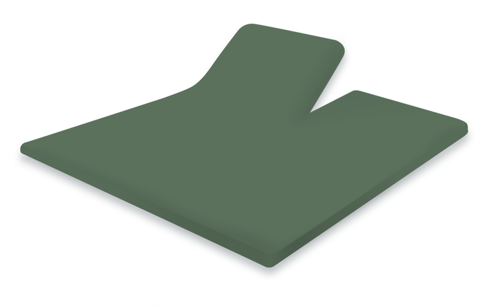 Eleganzzz Splittopper Hoeslaken Perkal Katoen - grenat green