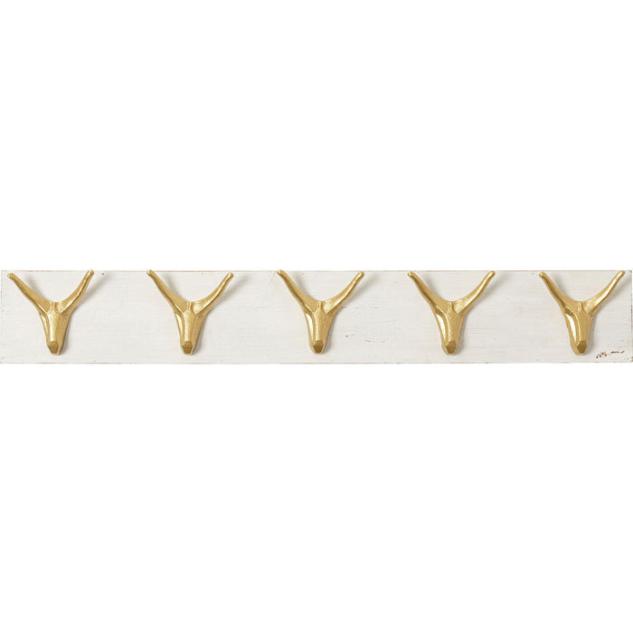 Wand Kapstock hert goud en wit 75cm Kare Design
