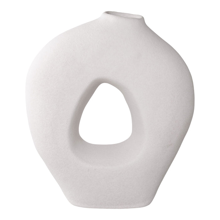 Vase - Vase, ceramic, white 24x10,5x27,8 cm