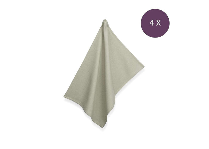 Kela - Theedoek, Set van 4 Stuks, Katoen, Groen, 70 x 50 cm - Kela | T