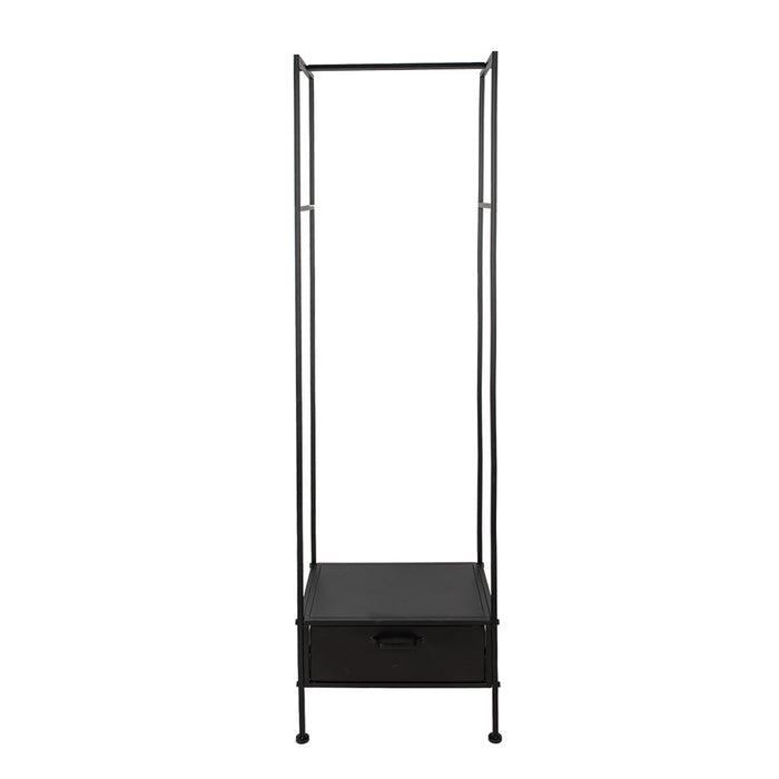 Clayre & Eef Garderoberek 48x30x170 cm Zwart IJzer
