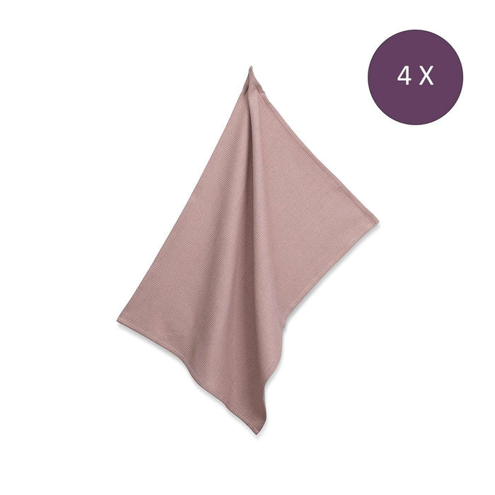 Kela - Theedoek, Set van 4 Stuks, Katoen, Roze, 70 x 50 cm - Kela | Ti