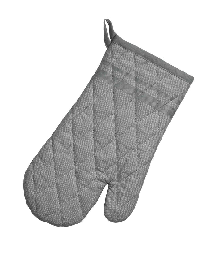 Kela - Ovenwant, Ovenhandschoen, Set van 4 Stuks, Katoen, Donker Grijs