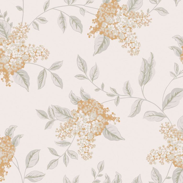 Laura Ashley Portland Behang - bomen - 10mx52cm - Geel