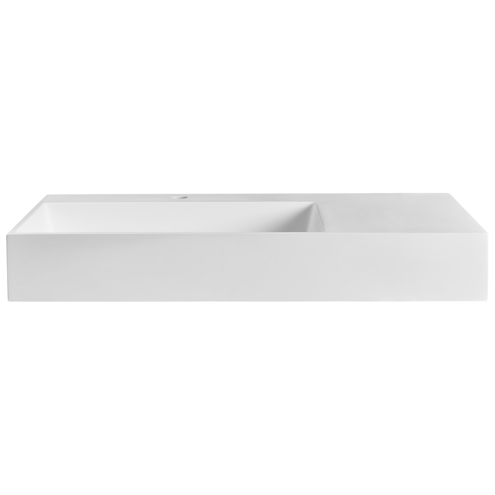 Beliani - CUSCO - Wastafel - Wit - 90 x 48 cm - Mineraalgietwerk