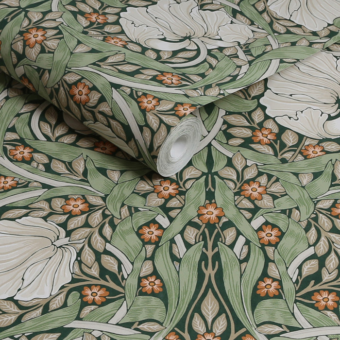 William Morris at Home vliesbehang Pimpernel Green