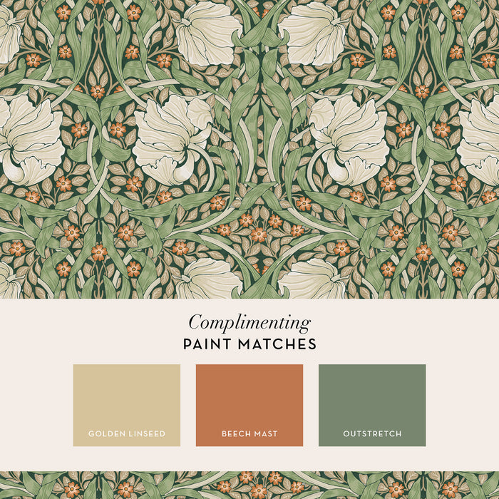 William Morris at Home vliesbehang Pimpernel Green