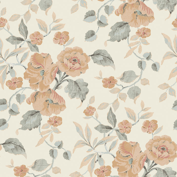 Laura Ashley Alyworth Trail Behang - Bloemen - 10mx52cm - Oranje