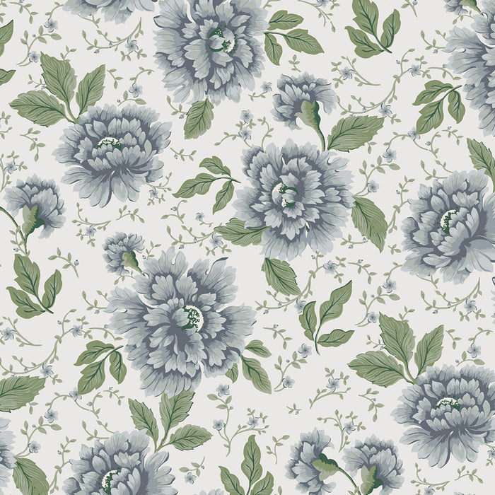 Laura Ashley Pickworth Posy Behang - Bloemen - 10mx52cm - Blauw