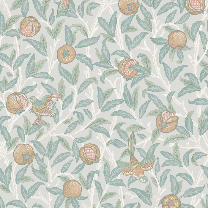 William Morris at Home vliesbehang Bird & Pomegranate Duck Egg