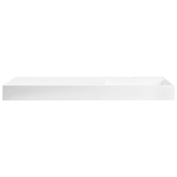 Beliani - CUSCO - Wastafel - Wit - 150 x 48 cm - Mineraalgietwerk