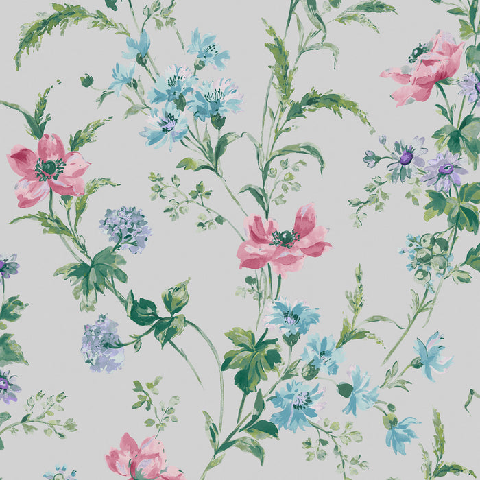 Laura Ashley Poppy Meadow Behang - Bloemen - 10mx52cm - Multi