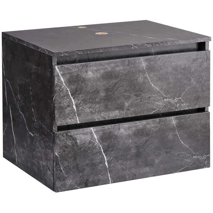 Beliani - SERRA - Badkamerkast - Zwart - 60 x 47 cm - MDP