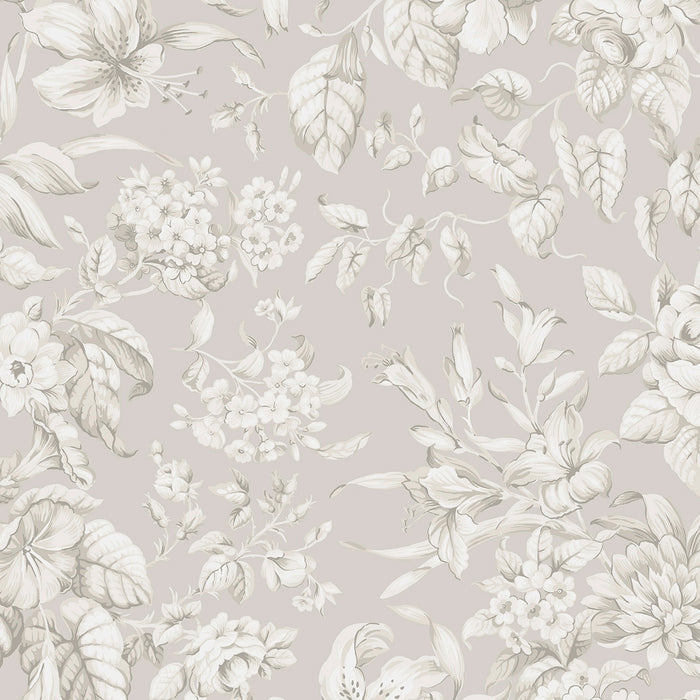 Laura Ashley Heledd Blooms Behang - Bloemen - 10mx52cm - Grijs