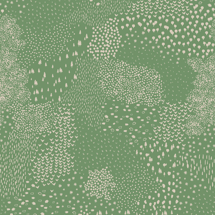 Joules vliesbehang Mono Farm Green