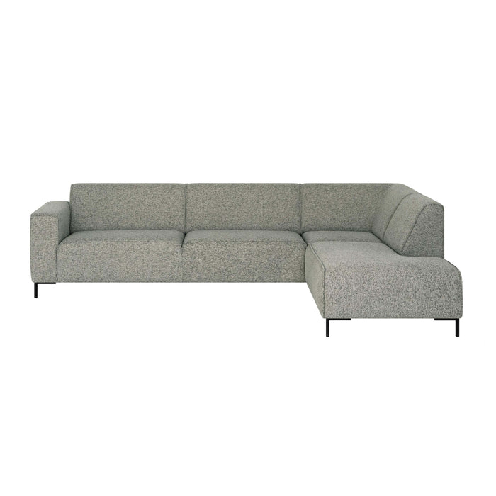 by fonQ Loft Hoekbank Rechts - Chenille Melange - Mintgroen