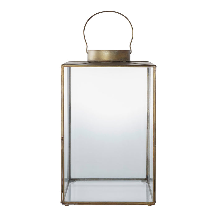Mohali Lantern - Lantern, metal|glass, antique brass look