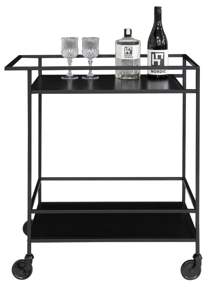 House Nordic Vita Zwarte Serveerwagen