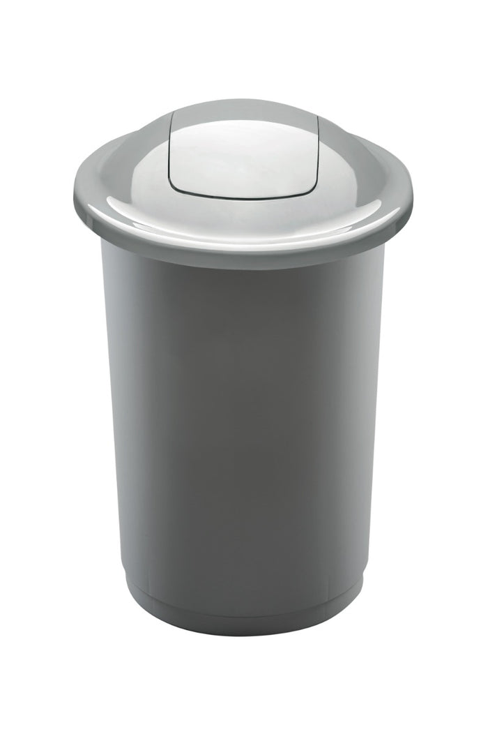 Plafor Quatro Prullenbak, afvalbak afvalscheiding, recycling, keuken 50L, Zilver