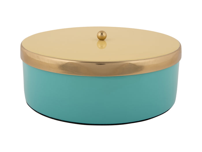 Present Time - Opbergbox Double Funky Large - Blue & Yellow