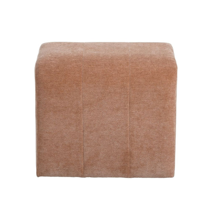 Bronx71 Modulaire hocker Seth chenille terracotta