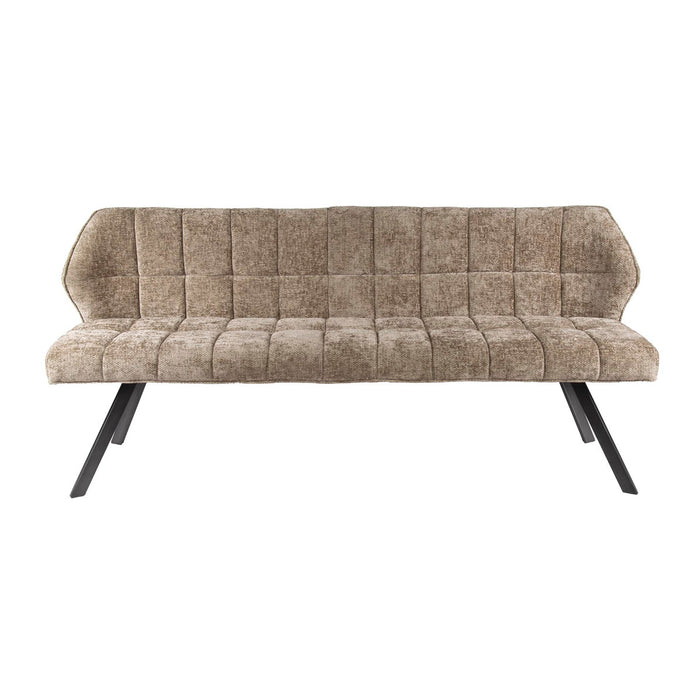 Fraaai Ramon eetkamerbank 180 cm geweven - champagne