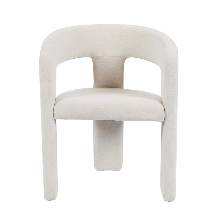 Bronx71 Scandinavische eetkamerstoel Bibi chenille off white