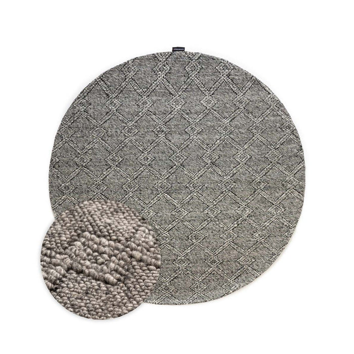 Nordic Weavers Rond buitenkleed - Var grijs - 100 cm rond