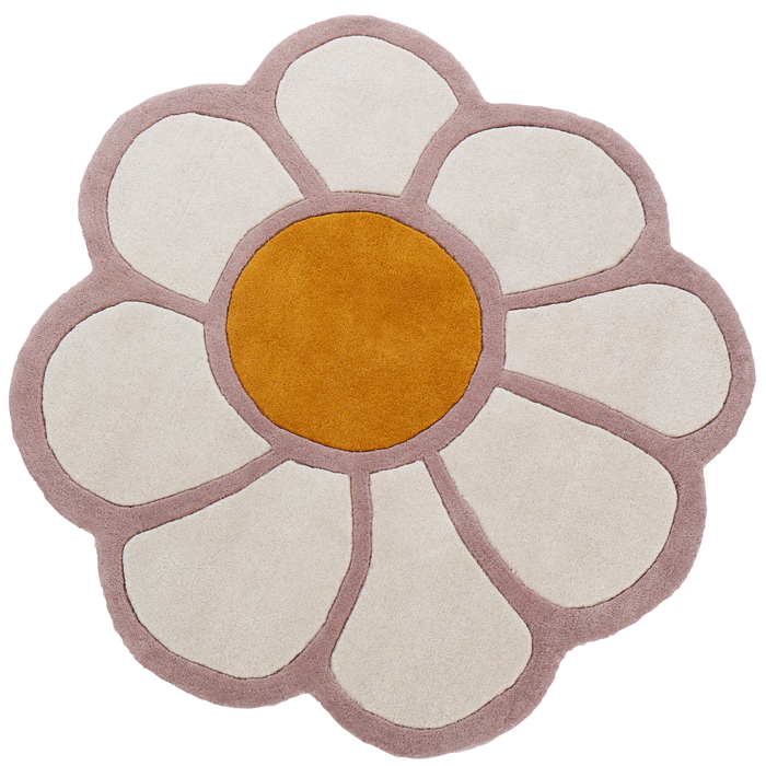 Beliani - THUMBELINA - Vloerkleed - Meerkleurig - ⌀ 120 cm - Wol